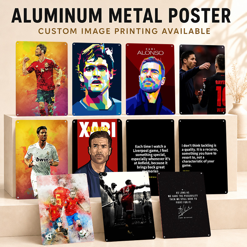 Home Gym Yes Or No - Xabi Alonso Textured Posters Customized Aluminum