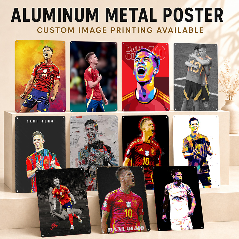 Home Gym Yes Or No - Dani Olmo Textured Posters Customized Aluminum