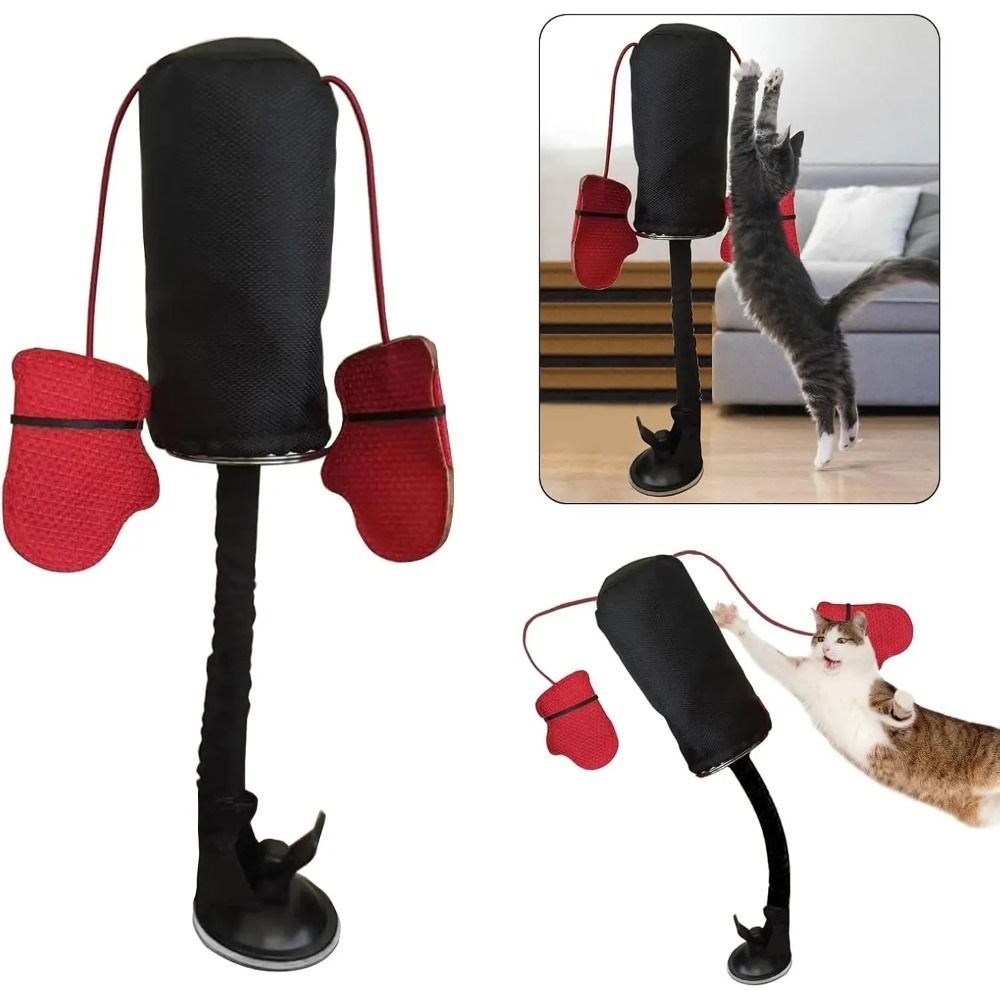 Boxing Bag Stand - Suction Cup Base Cat Boxing Toy