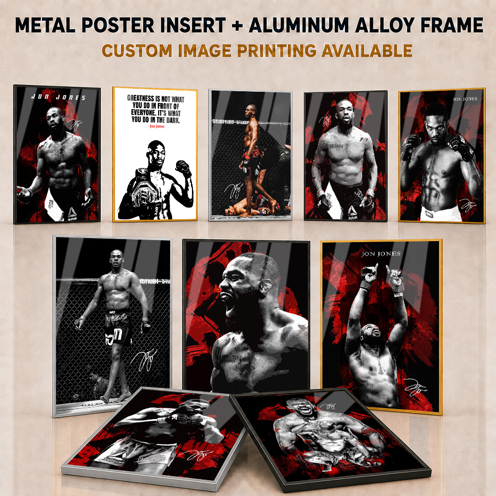 Home Gym Yes Or No - Jon Jones Framed Metal Print Customized