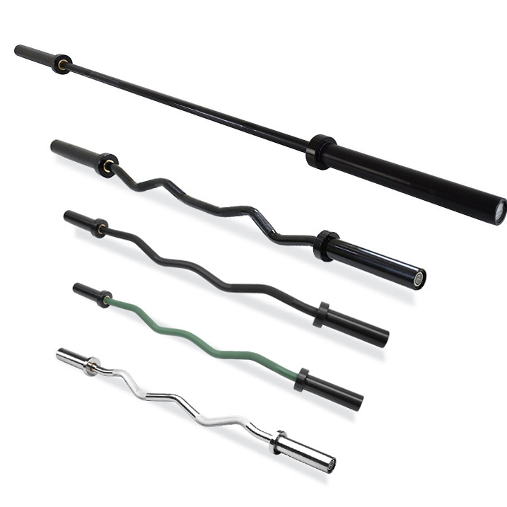 Olympic Barbell 20Kg - Professional 2inch Hole Black Zinc Barbell