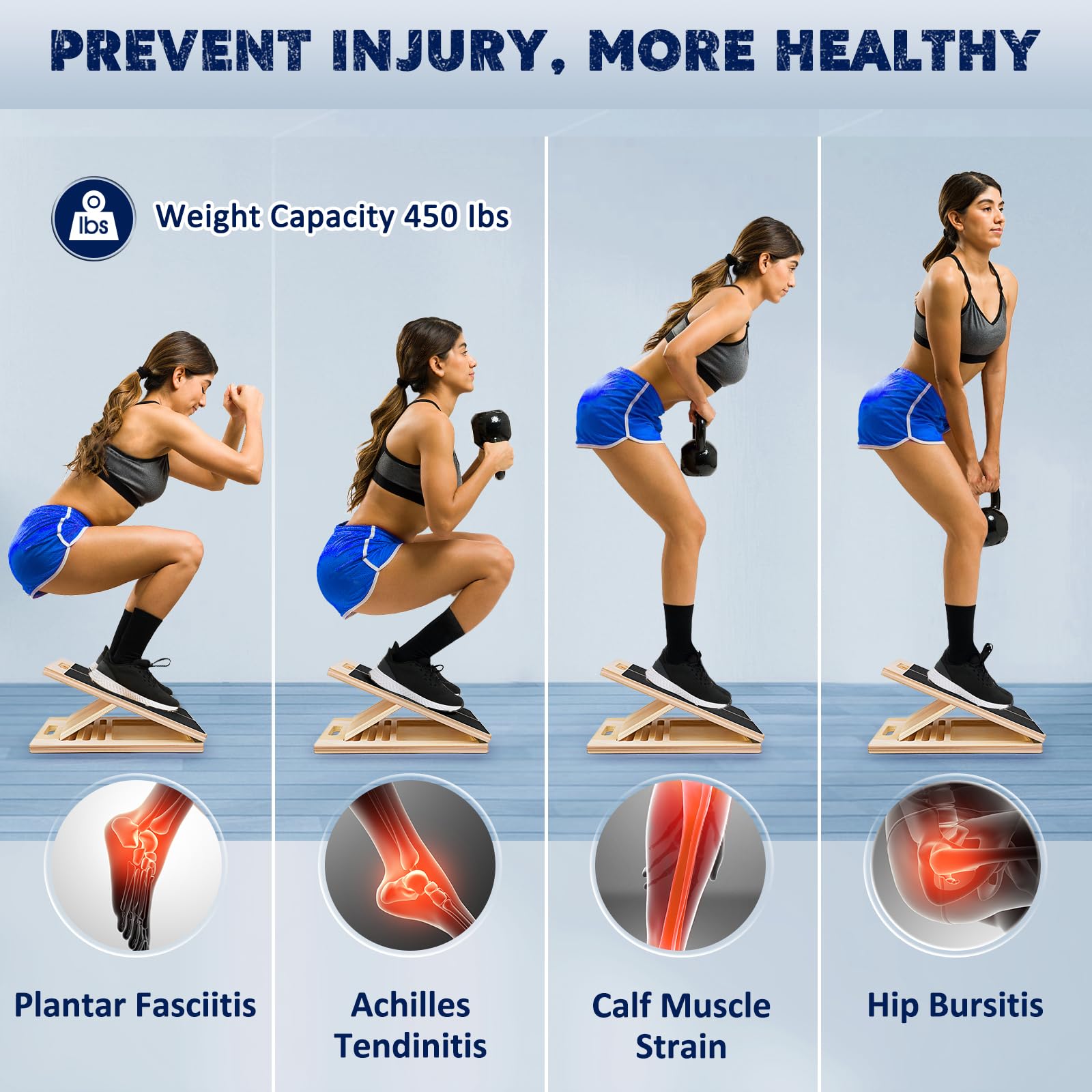 2 in 1 Wooden Balance Board &  - Seated Calf Raise recension och pris