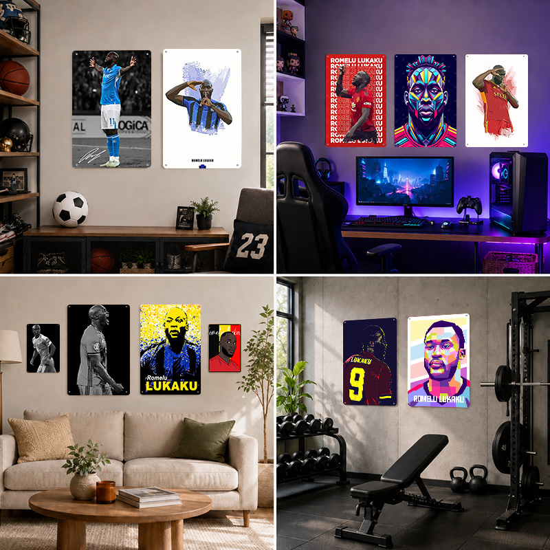 Romelu Lukaku Printed Posters  - Home Gym Yes Or No recension och pris