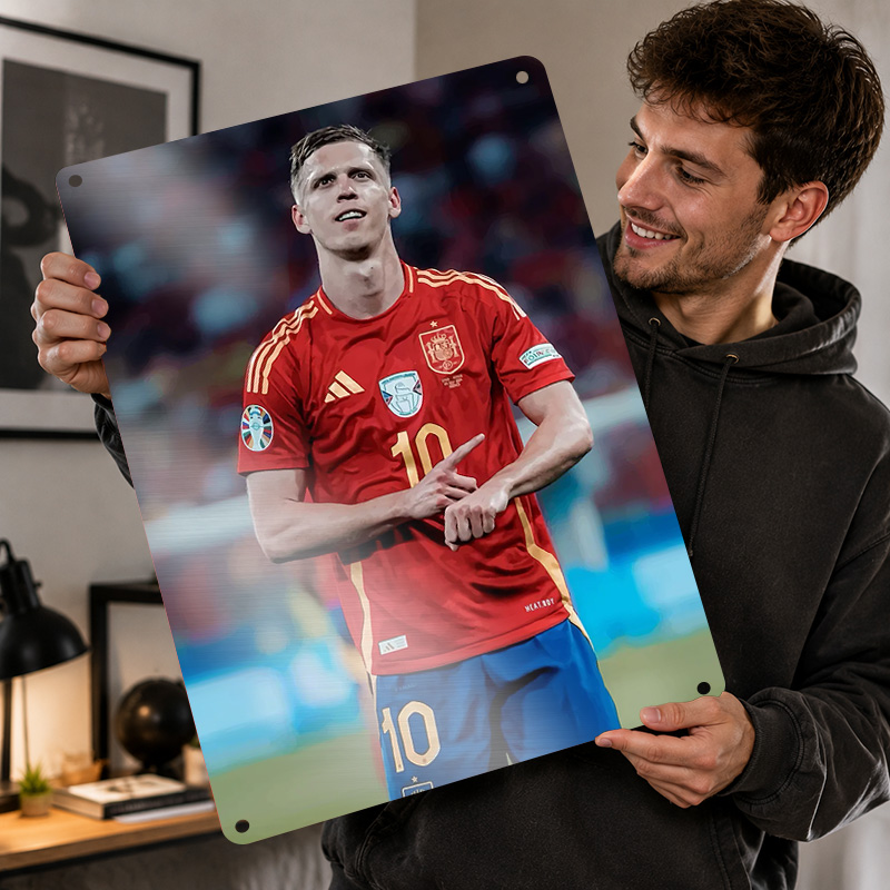 Dani Olmo Textured Posters Cus - Home Gym Yes Or No recension och pris