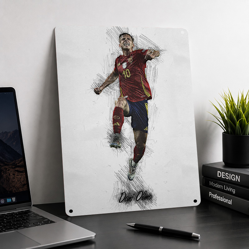 Dani Olmo Textured Posters Cus - Home Gym Yes Or No recension och pris