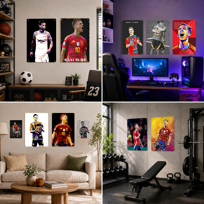 Dani Olmo Textured Posters Cus - Home Gym Yes Or No recension och pris