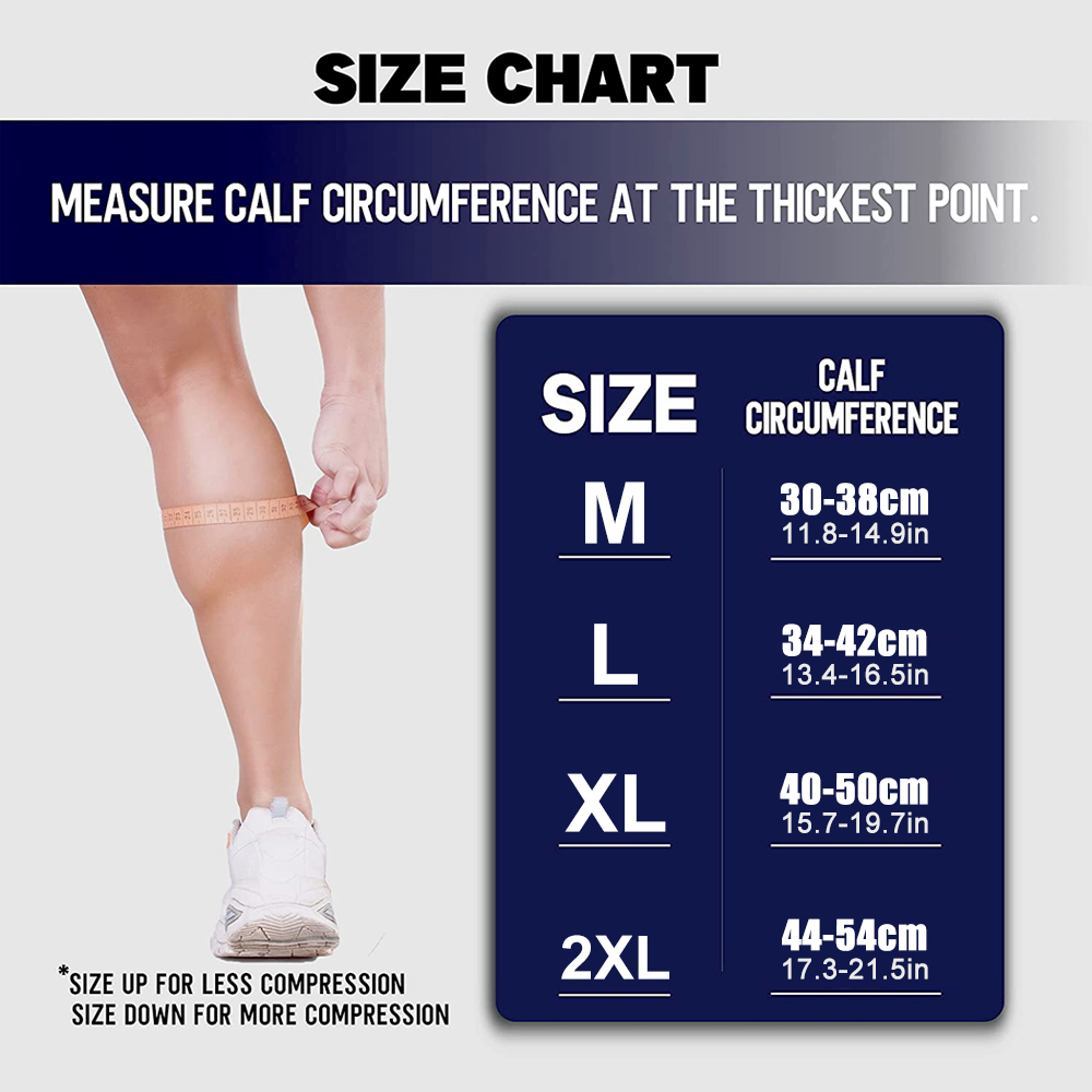 1 Pcs Calf Compression Sleeves - Seated Calf Raise recension och pris