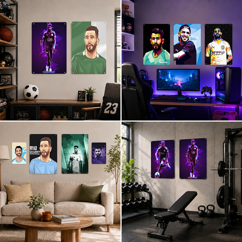 Riyad Mahrez Printed Posters C - Home Gym Yes Or No recension och pris