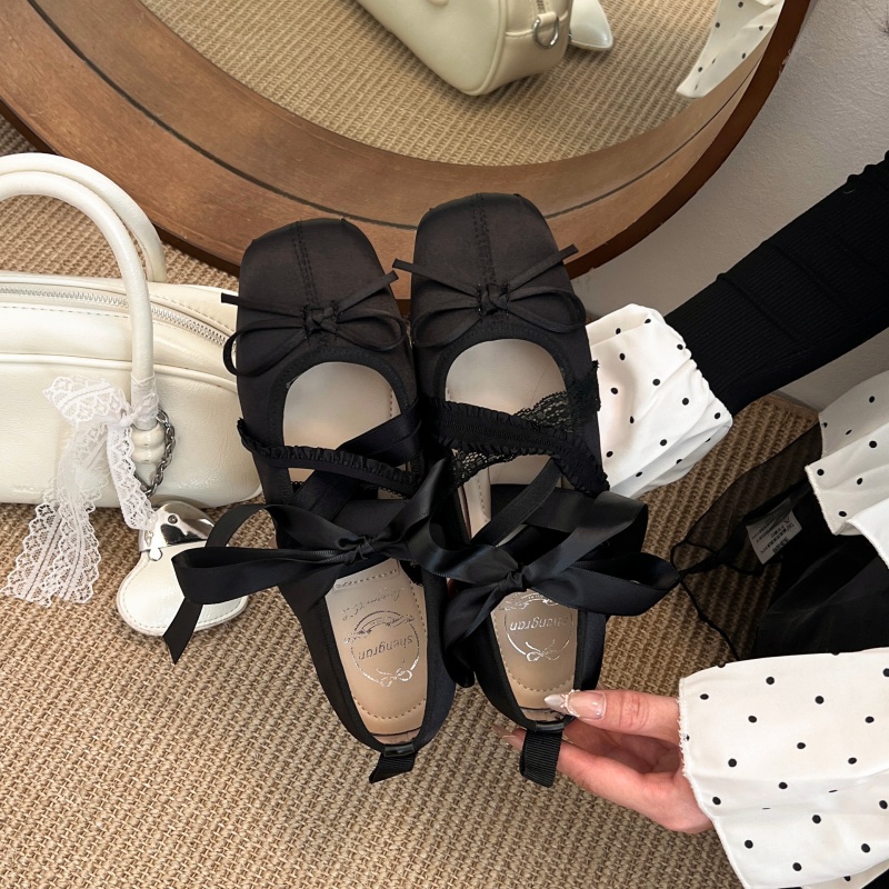 New Spring Comfortable Lace-up - Ankle Strap Attachment recension och pris