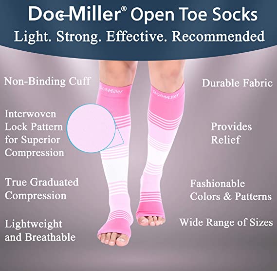 Open Toe Knee High Calf Compre - Seated Calf Raise recension och pris
