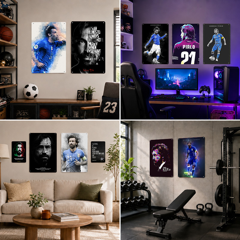 Andrea Pirlo Printed Posters C - Home Gym Yes Or No recension och pris