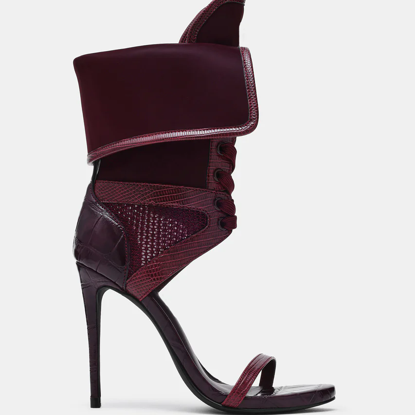 Women Open Toe Stilettos Lace  - Ankle Strap Attachment recension och pris