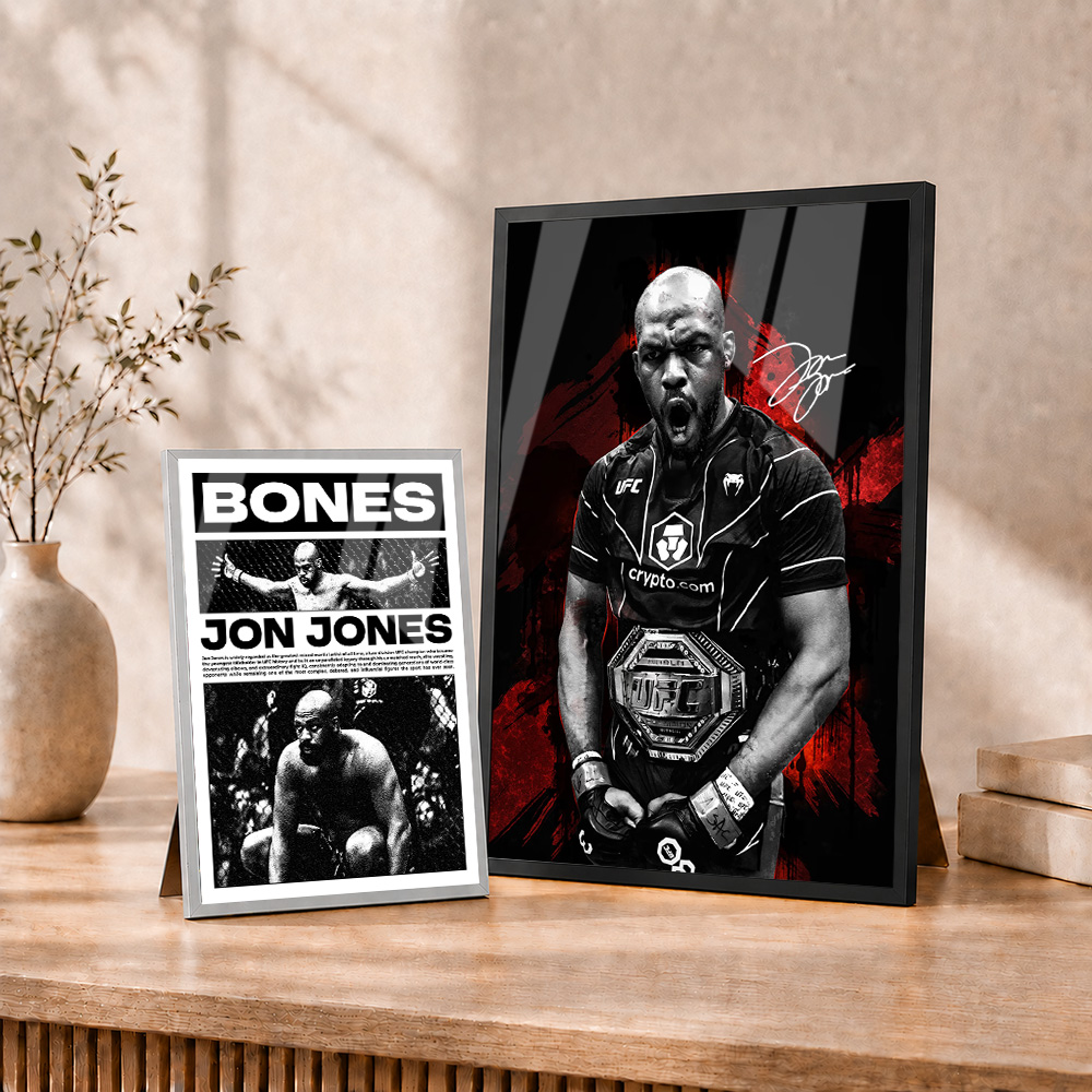 Jon Jones Framed Metal Print C - Home Gym Yes Or No recension och pris