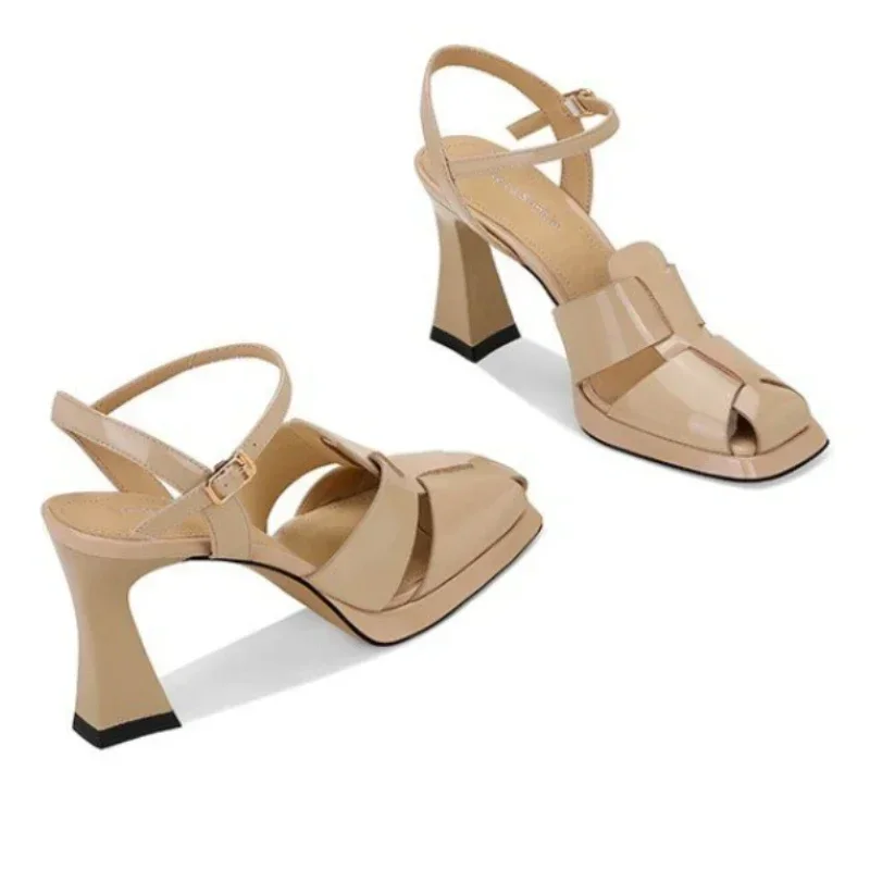 Women's High Heel Sandals Fash - Ankle Strap Attachment recension och pris