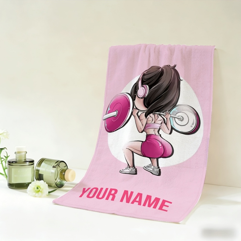 2pcs, Custom Name Towels, Cute - Home Gym Yes Or No recension och pris