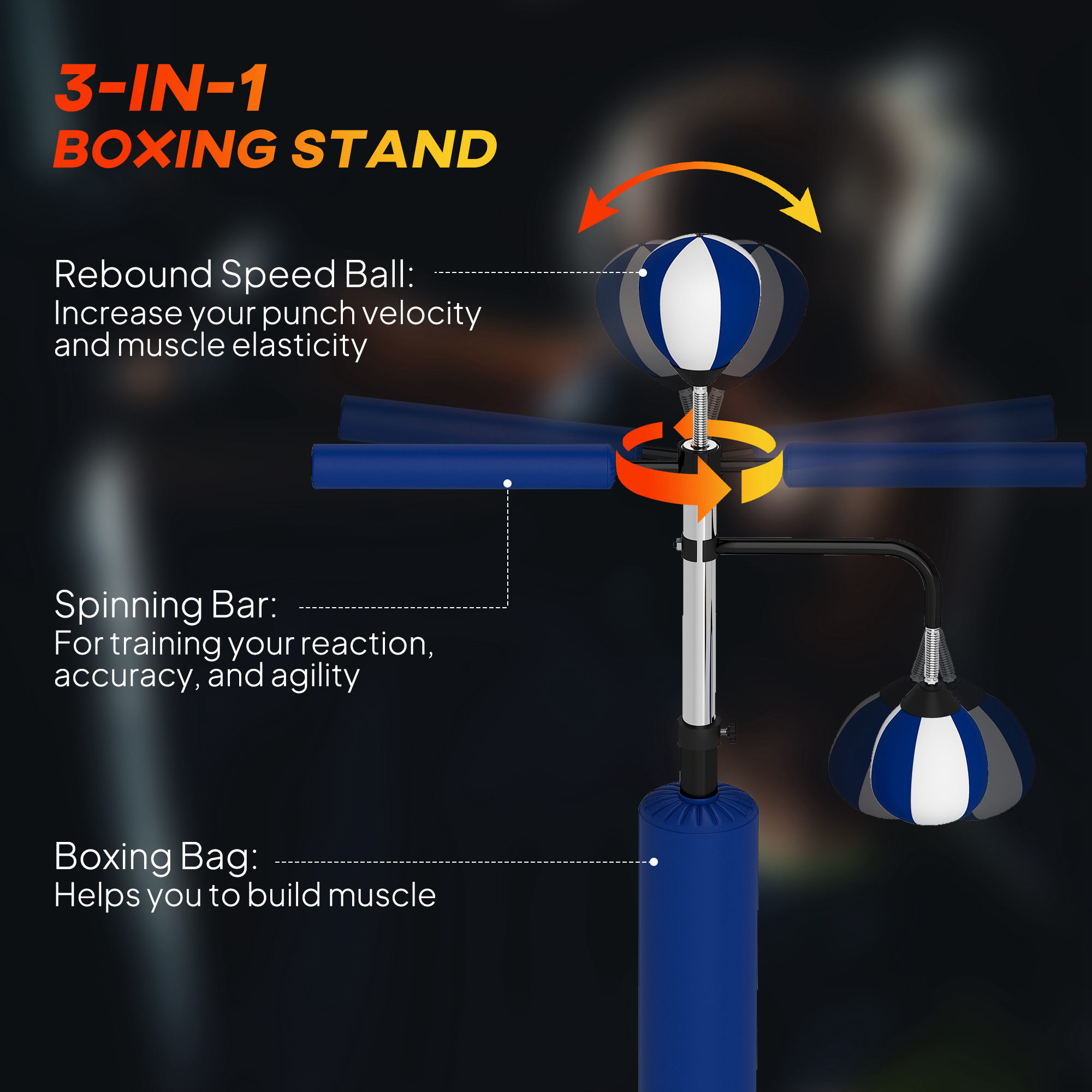 4.6-6.7 Speed Bag Boxing Bag S - Boxing Bag Stand recension och pris