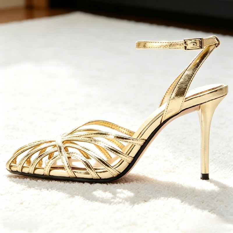 Sexy Gold Hollow Narrow Band H - Ankle Strap Attachment recension och pris