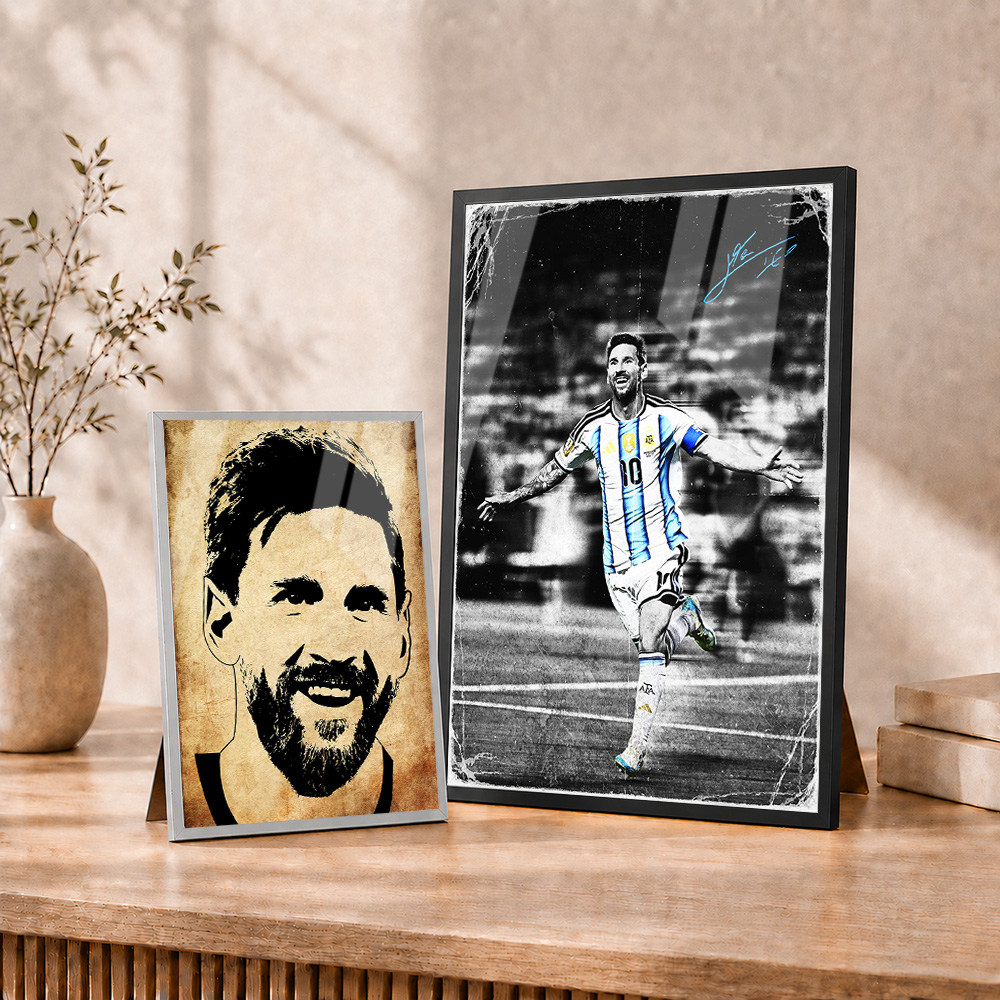 Lionel Messi Framed Metal Post - Home Gym Yes Or No recension och pris