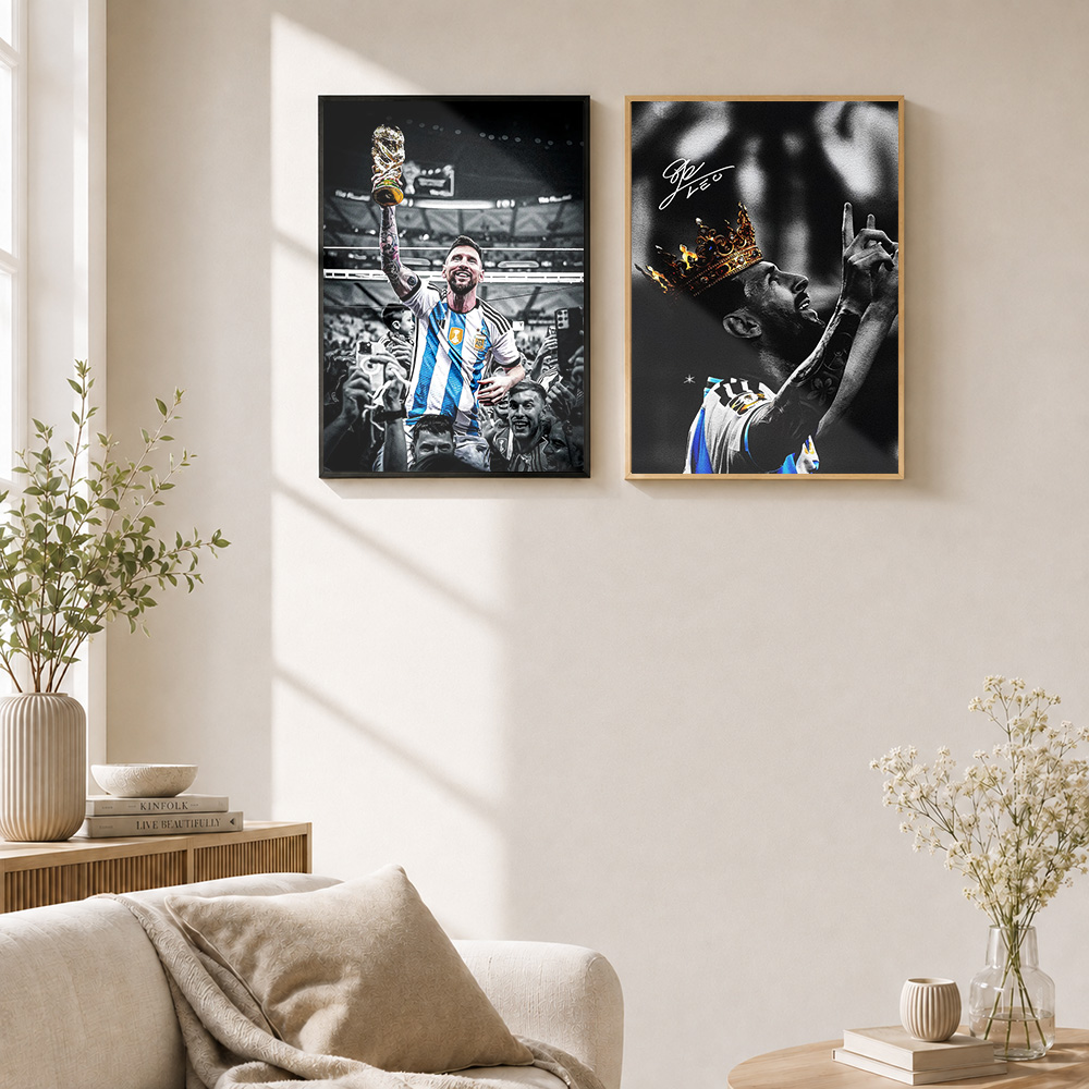 Lionel Messi Framed Metal Post - Home Gym Yes Or No recension och pris